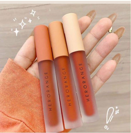 YK [Hàng mới về] Lẻ cây son kem lì Herorange vỏ đám mây trong suốt