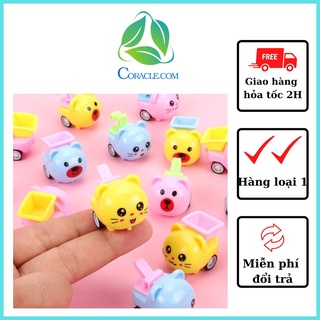 Xe oto hình thú mini chạy vặn cót đáng yêu cho bé CORACLE.