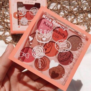 Phấn mắt siêu đẹp có nhũ 9 ô Kiss Beauty Thái Lan