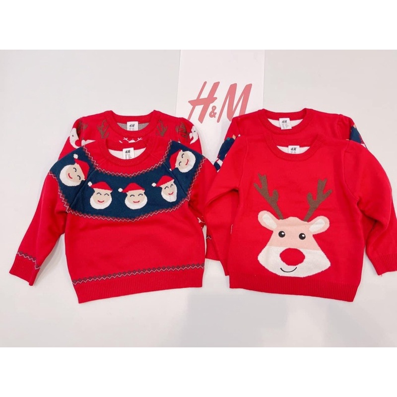 Áo len 2 lớp HM Noel cho bé siêu xinh