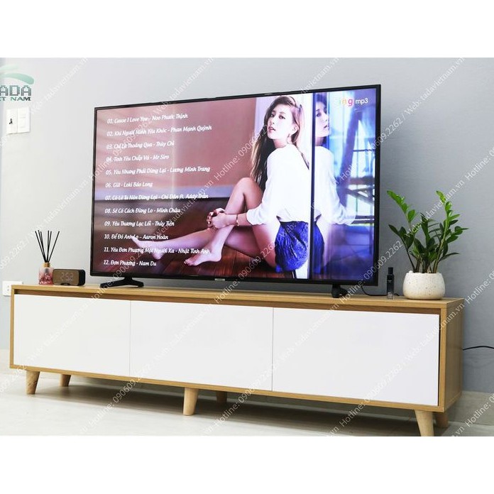 Kệ tivi để sàn TADA 3 cánh lật đa năng - kích thước 160cm - 30cm - 45cm