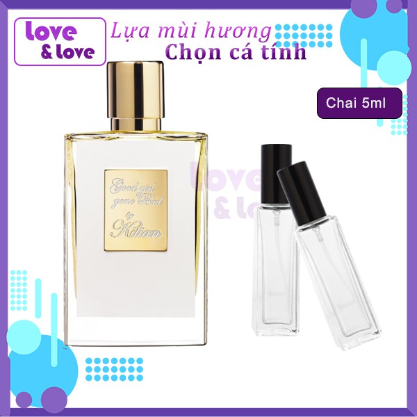 [⚡FREESHIP50k⚡️] Mẫu thử nước hoa nữ Kilian Good Girl Gone Bad (Rắn trắng) dung tích 5ml/10ml