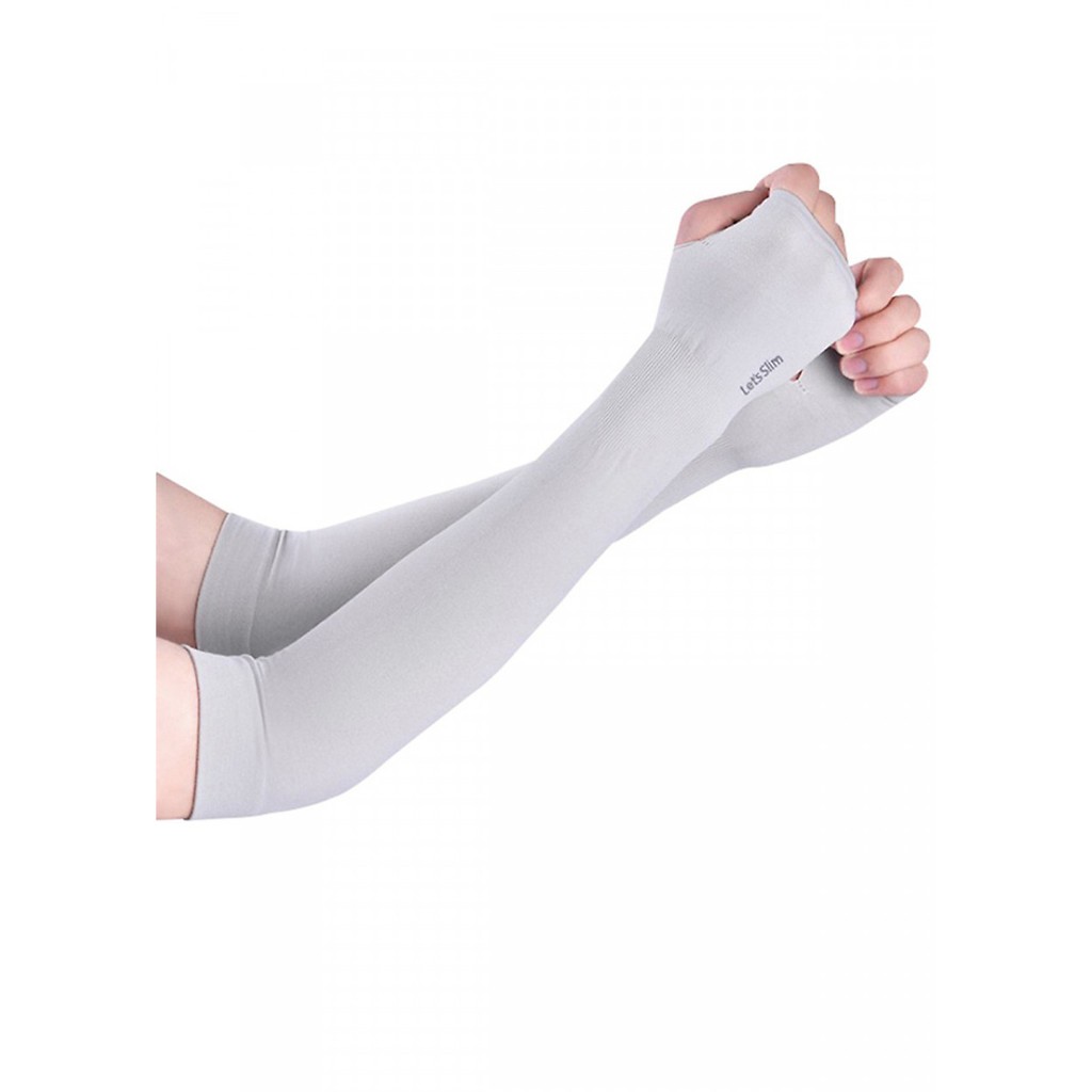 Bộ găng tay đi nắng xỏ ngón - GHI