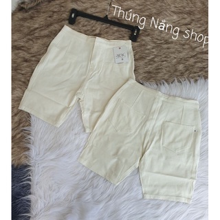 Quần jean ngố trắng, co giãn