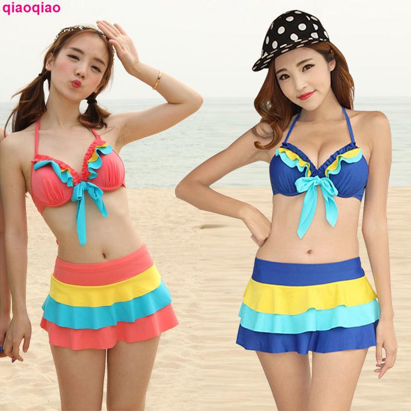 Set Đồ Tắm Trơn Màu Phong Cách Quyến Rũ Dành Cho Nữ