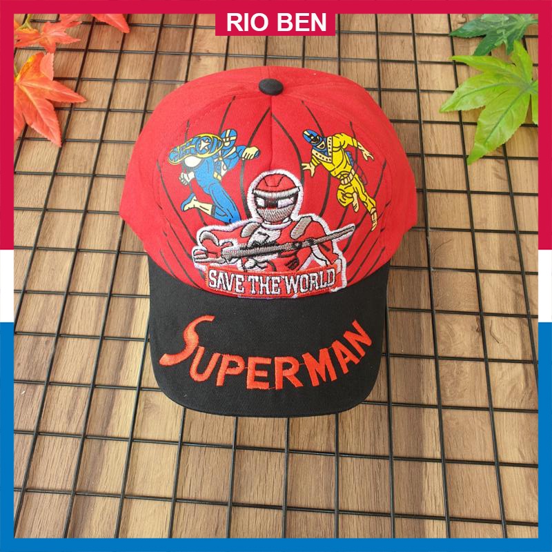 Mũ lưỡi trai thêu hoạt hình cho bé từ 2-7 tuổi RBN095