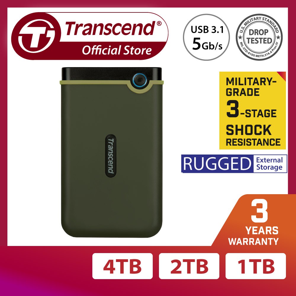 Ổ Cứng Di Động Transcend StoreJet 25M3S 2TB