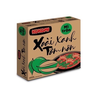 Thùng 30 gói mì trộn kokomi xoài xanh tôm nõn gói 86g