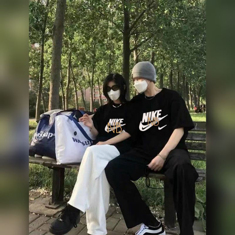 Áo Thun N!ke Form Rộng Tay Lỡ Nam Nữ Mặc Cặp, Thun Cotton Cao Cấp Dày Dặn Mềm Mát, Nhung Boutique
