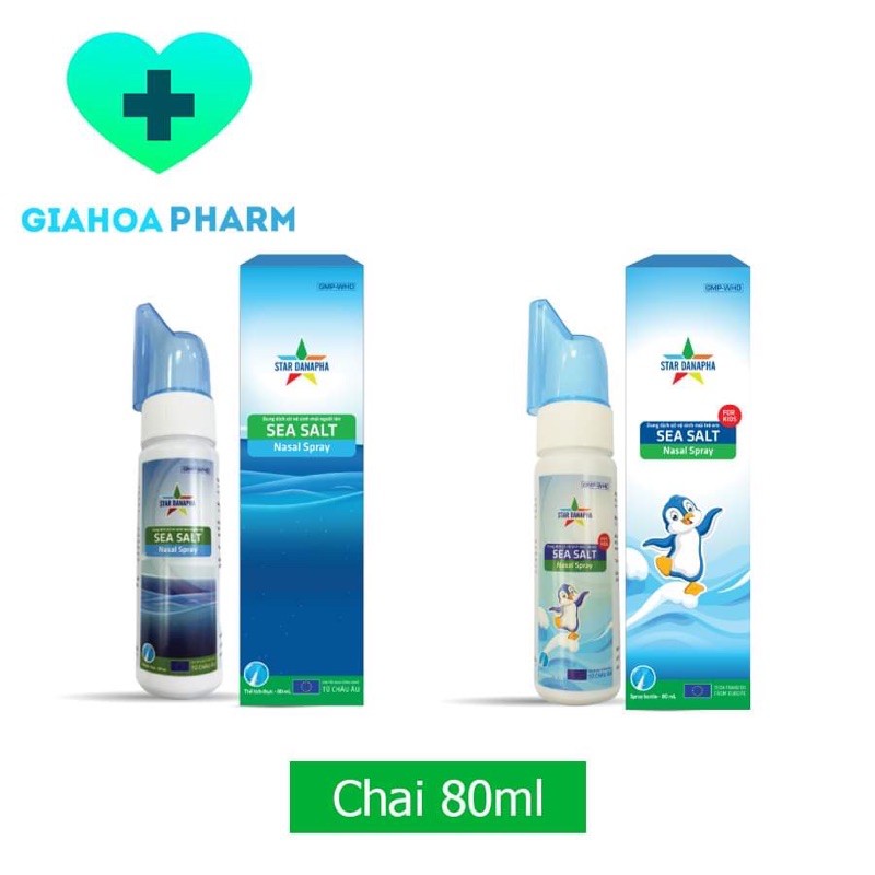 Dung dịch xịt vệ sinh mũi sea salt star danapha - ảnh sản phẩm 1