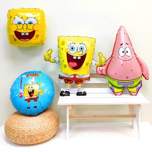 Bong Bóng Nhôm Hình SpongeBob SquarePants and Pieta Trang Trí Tiệc Sinh Nhật Cho Bé