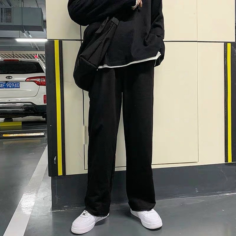 quần nỉ ống rộng trơn | BigBuy360 - bigbuy360.vn