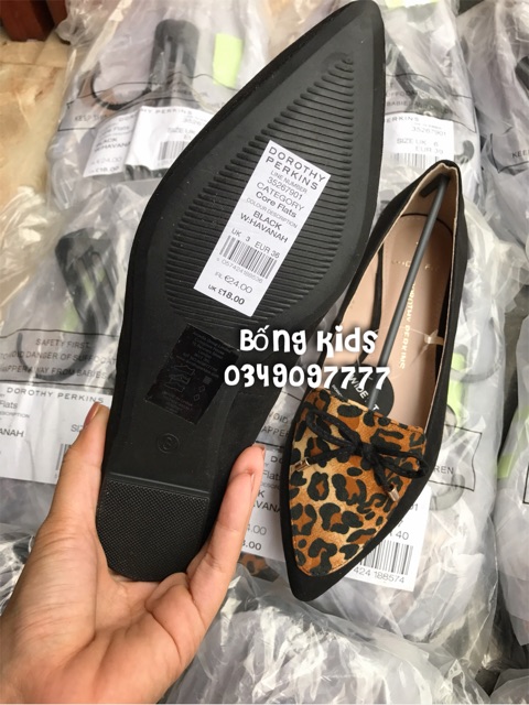 Giày Nữ Phối Da Báo Dorothy Perkins (phom to)