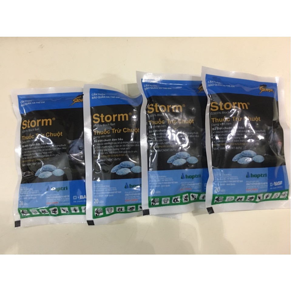 Thuốc Chuột Storm - Combo 5 gói 20 viên