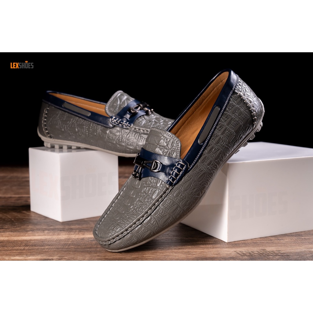 Giày da nam chất lượng da bò nguyên tầm, thương hiệu LexShoes, bảo hành 2 năm sử dụng