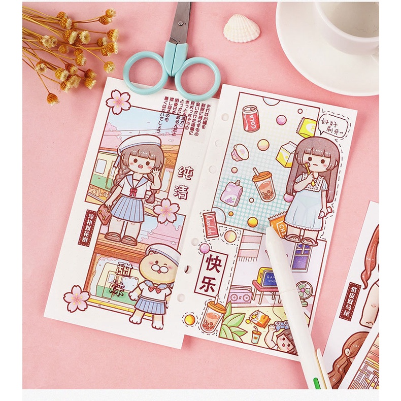 Miếng dán trang trí tủ quần áo dễ thương cho bé gá