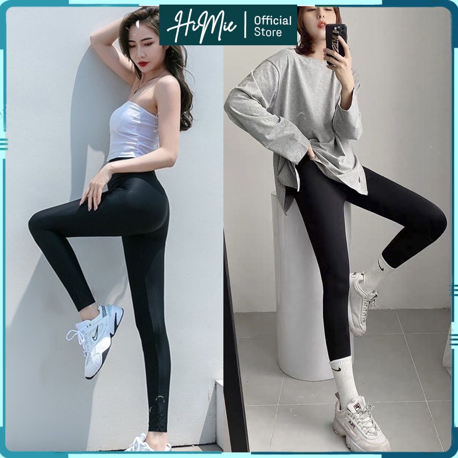 Quần Legging Dài Cho Nữ, Quần Legging Cạp Cao Nâng Mông Siêu Đẹp HiMie