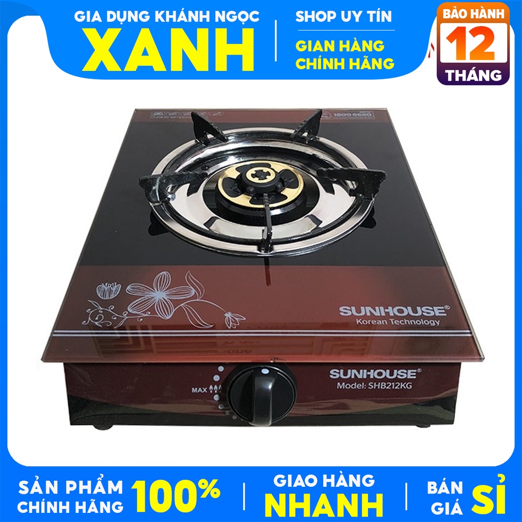 Bếp gas đơn Sunhouse SHB212KG-chính hãng