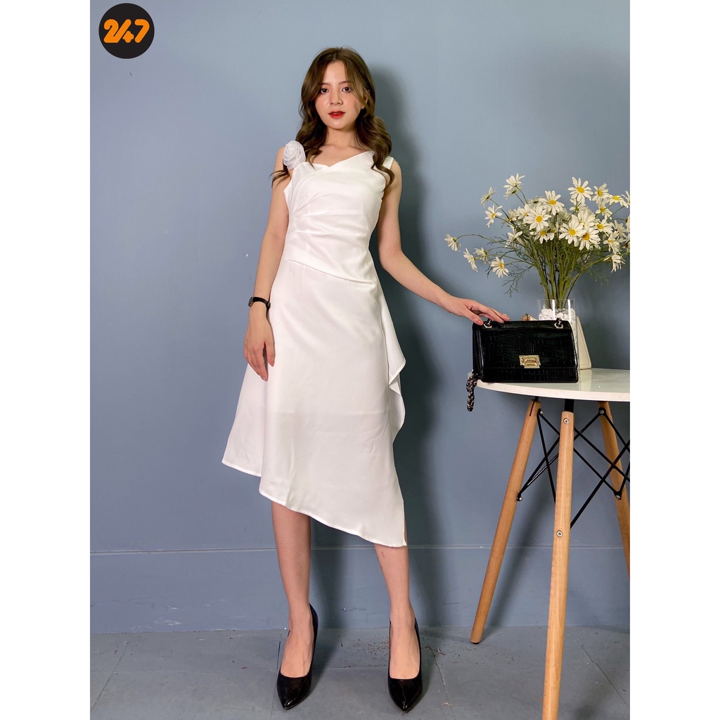[Mã FATHANG5 giảm 10K đơn 50K] Váy trắng tiểu thư hàng thiết kế | BigBuy360 - bigbuy360.vn