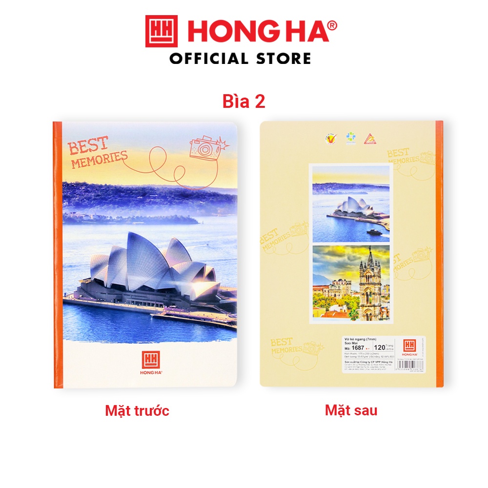 Vở kẻ ngang Hồng Hà Emotion , Let's Party - 72/80/120 trang - 1686/1687/1688/1424/1425, giá rẻ chất lượng - vpp Quế Anh