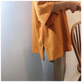 [Sẵn] Áo Phông Oversize xẻ tà ( Có ảnh cận chất )