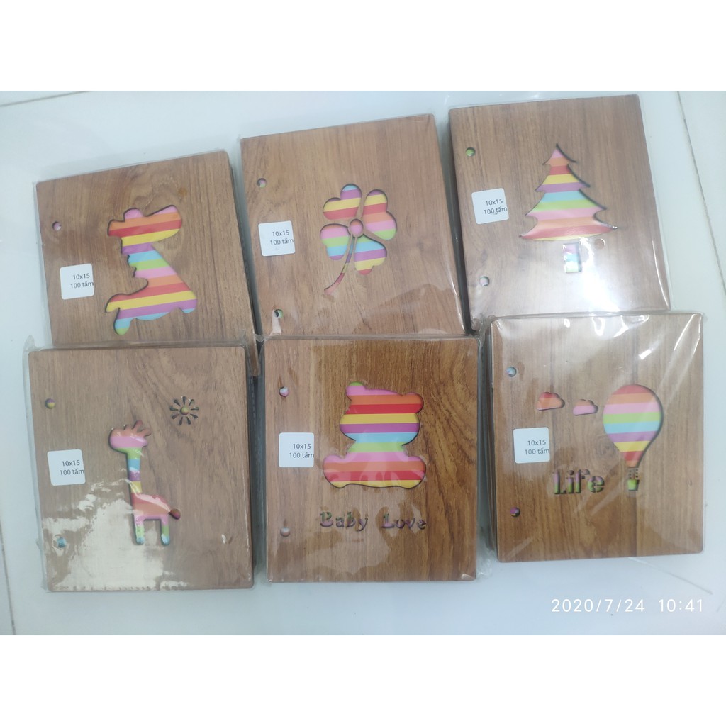 Album  bìa gỗ (100 ảnh10x15cm)