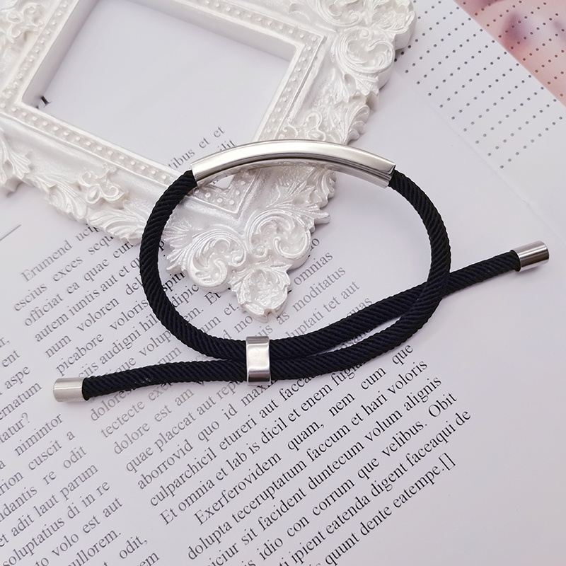 Vòng Tay Bện Dây Bằng Thép Không Gỉ ECGIFT BR005