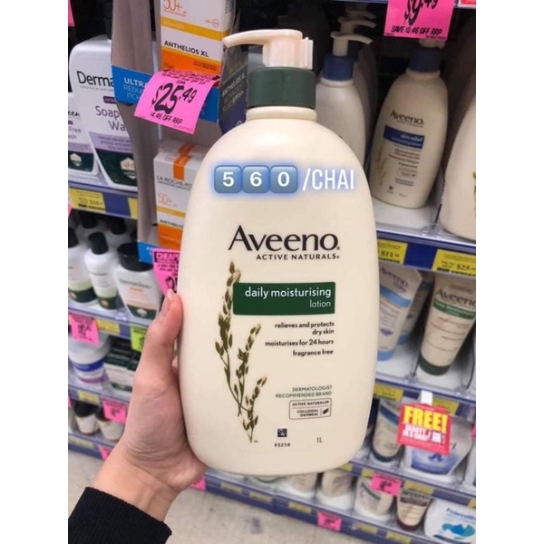 Kem dưỡng aveeno 1 lít