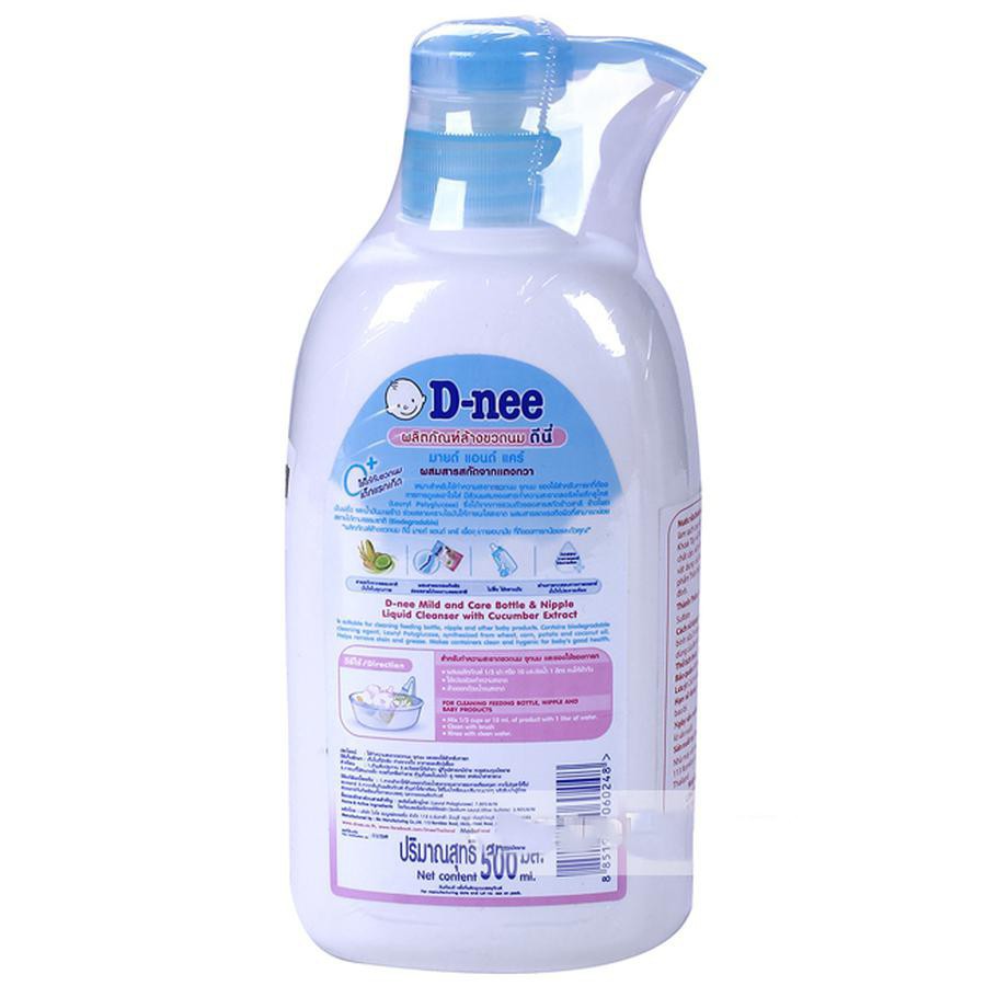 Nước rửa bình sữa Dnee Thái Lan 500ml (Chính hãng có tem Công ty Đại Thịnh)