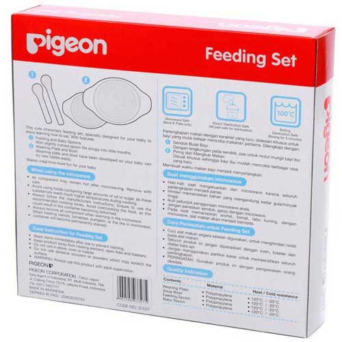 Bộ Bát Đĩa Tập Ăn Pigeon Mini Cho Bé Từ 6 tháng tuổi