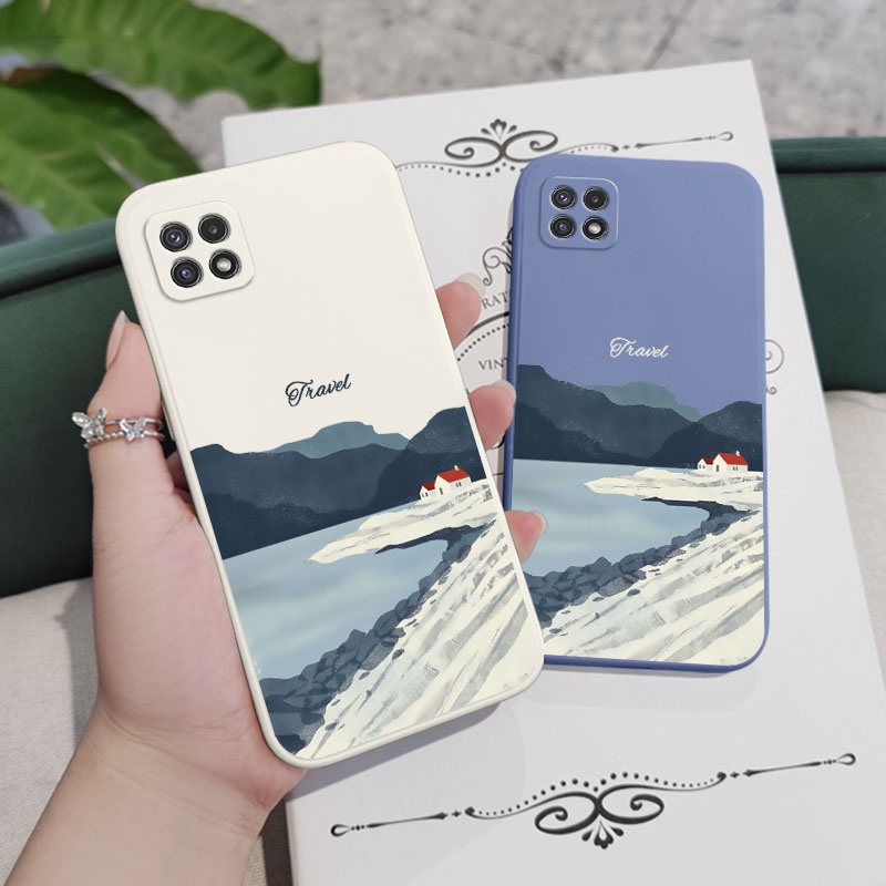 Ốp Điện Thoại Mềm Họa Tiết Icelandic Sáng Tạo Cho Samsung Galaxy A22 A12 4G 5G A02 A02S