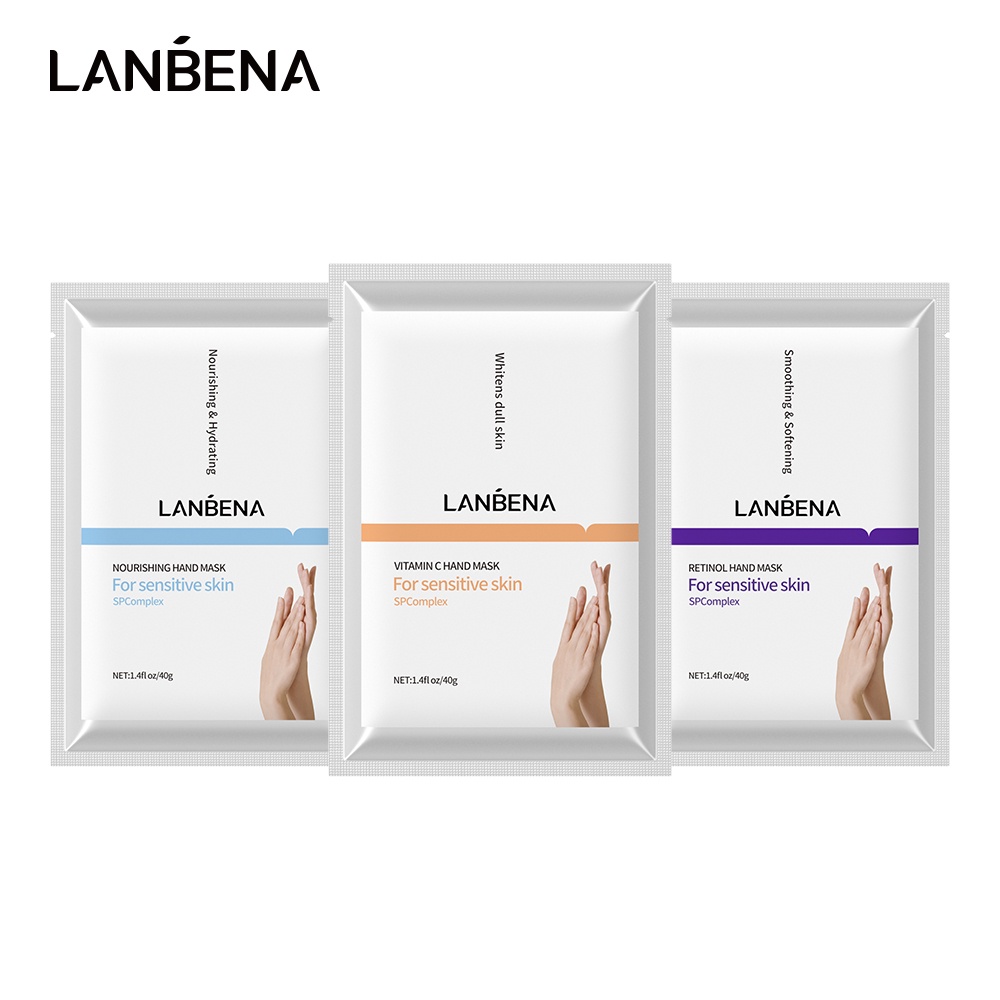 Mặt nạ dưỡng da tay dạng lột LANBENA làm trắng dưỡng ẩm chống nếp nhăn 40g