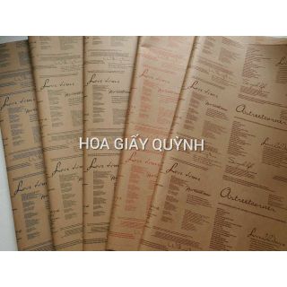 10 tờ Giấy báo chữ Love time
