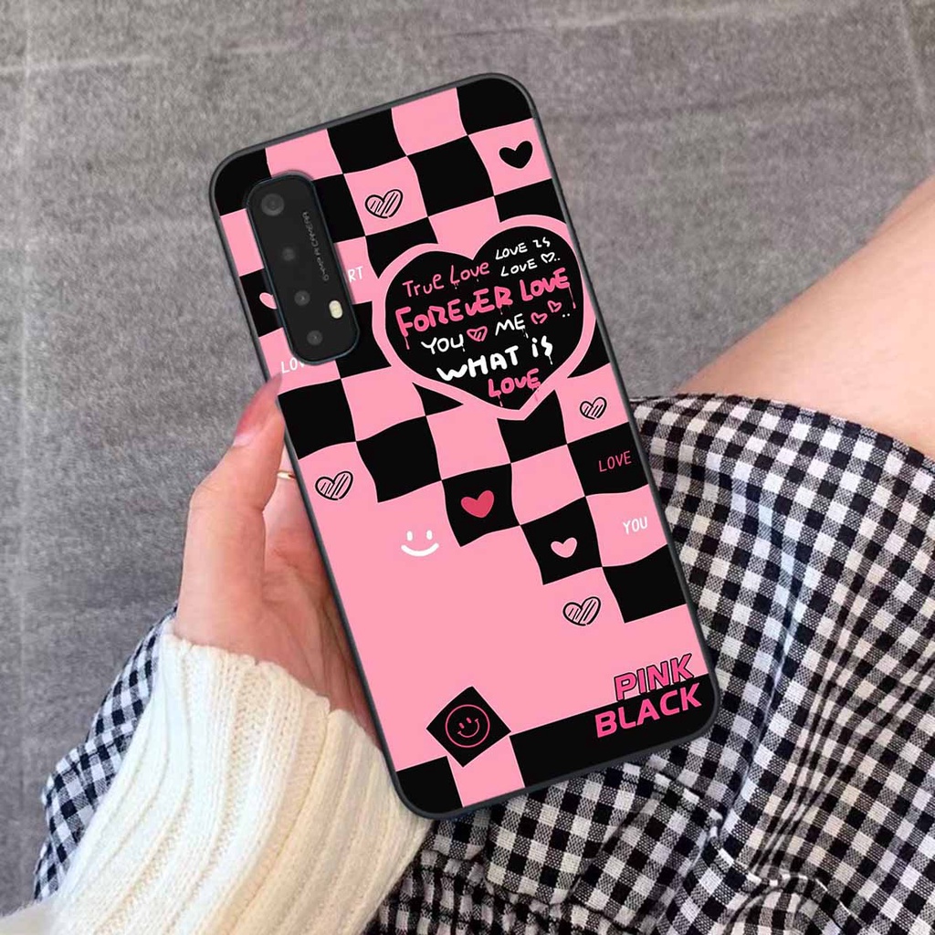 Ốp lưng Oppo Realme 7 / Realme 7 Pro hình hoa vẽ, thời trang, black pinkkk đẹp - Giá tốt nhất - Hàng cao cấp