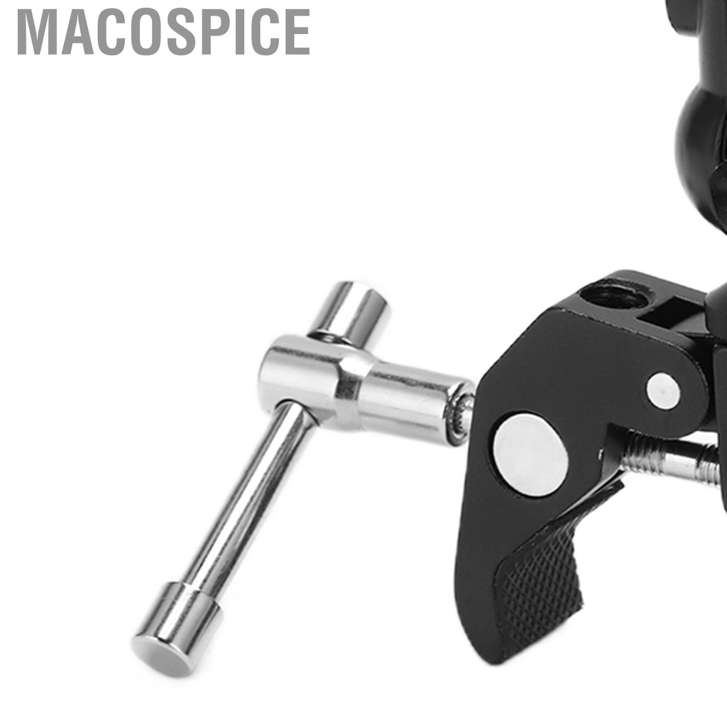 Kẹp đầu bi mini gắn máy ảnh Macospice với ốc vít 1/4 3/8 | BigBuy360 - bigbuy360.vn