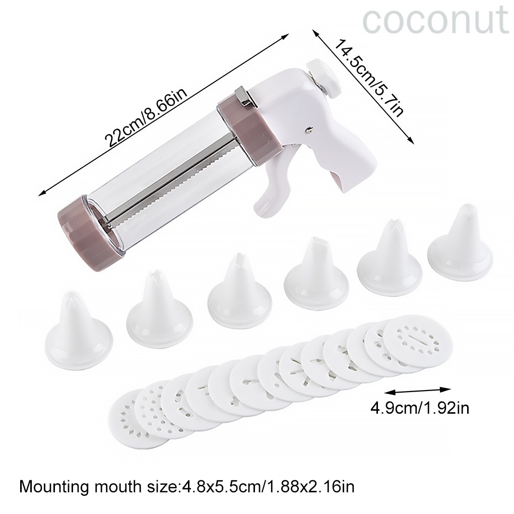 Bộ Dụng Cụ Làm Bánh Quy Kèm Con Dấu Và Đầu Phun Diy