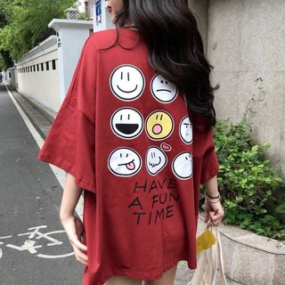 🍃áo thun thái unisex tay lỡ m114🍃