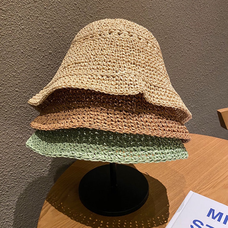 Mũ Cói Chống Nắng Thoáng Khí Phong Cách Hàn Quốc Dễ Thương