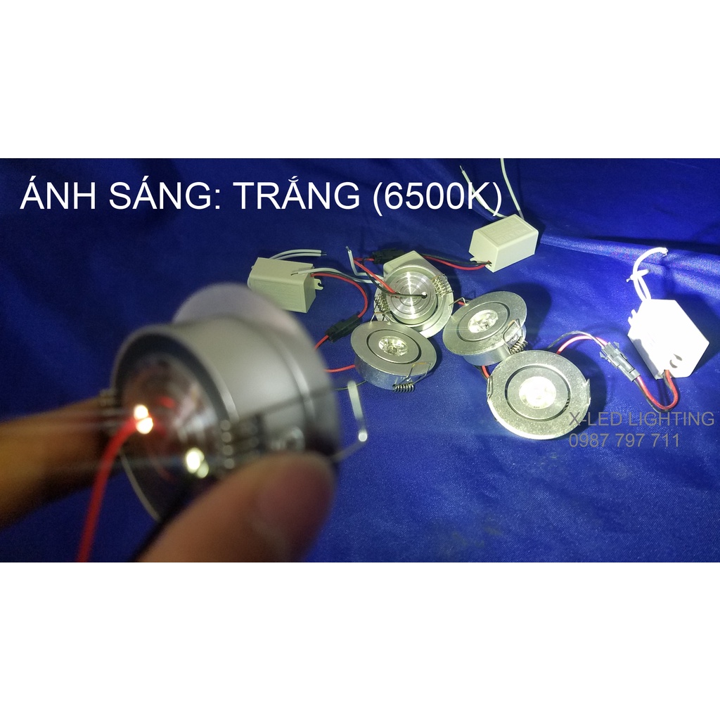 ĐÈN ÂM TRẦN MINI - COB, ÂM TRẦN TỦ, CHỈNH HƯỚNG - 1W VÀ 2W
