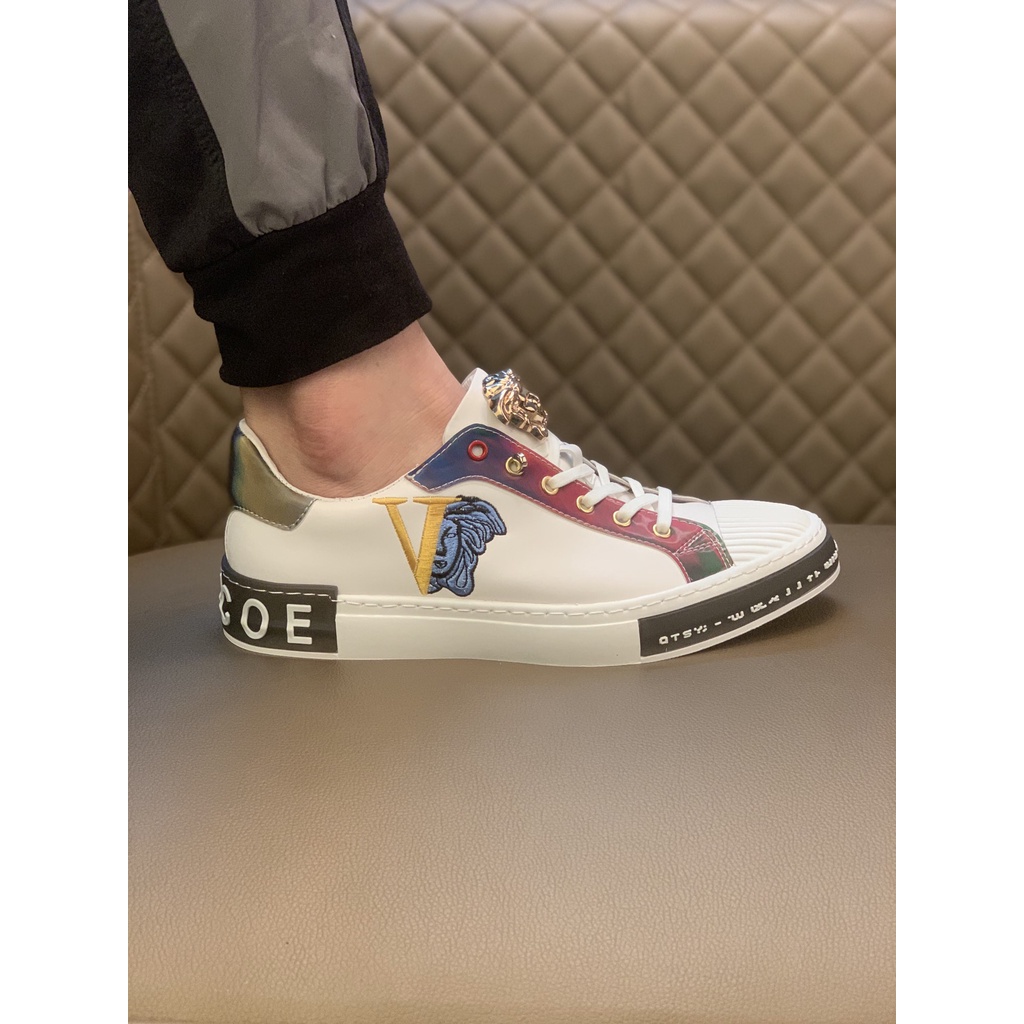 Giày sneakers nam cao cấp da thật Armani thiết kế hiện đại và trẻ trung