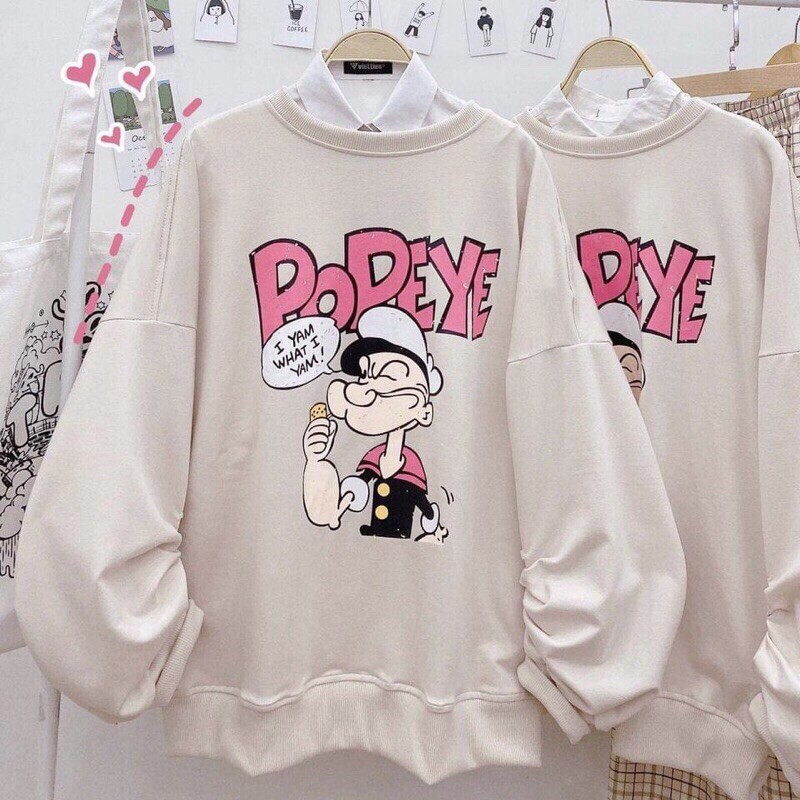 Áo Sweater Nỉ POPEYE Unisex Siêu Hot