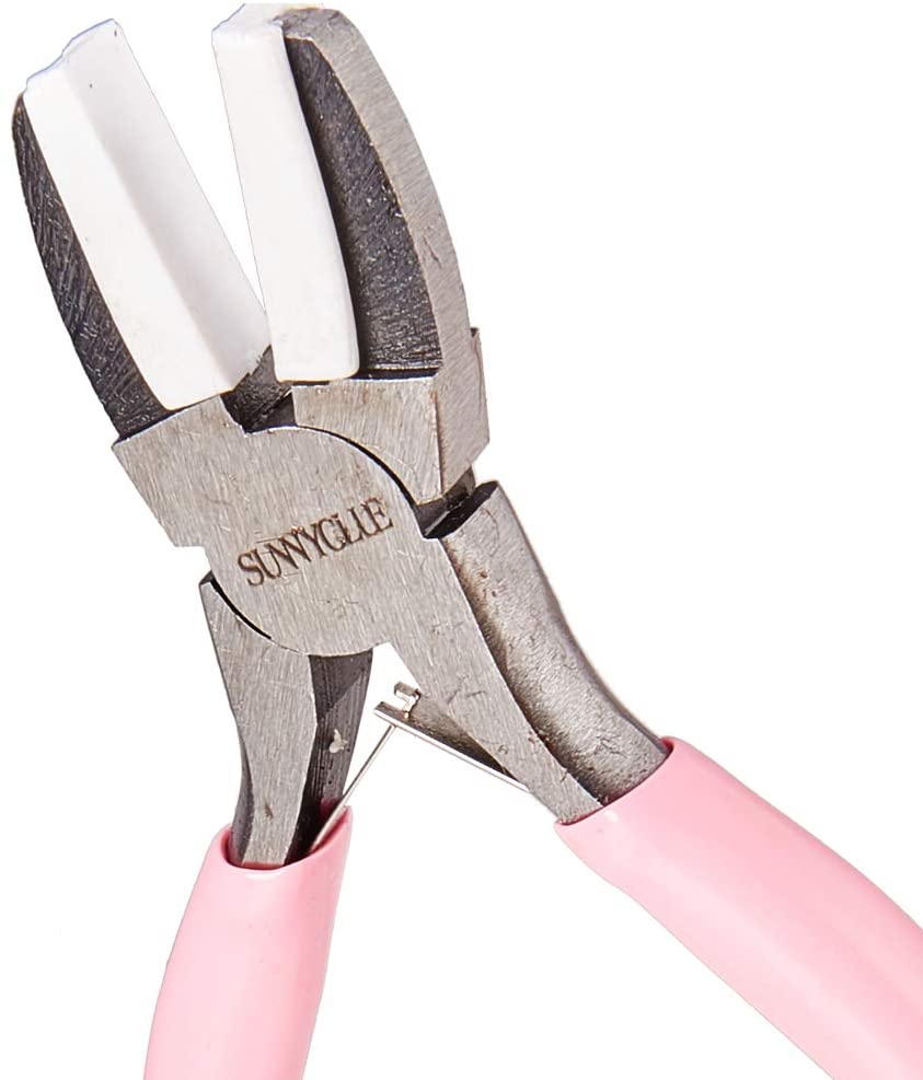 1pc 5.5 Inch Double Nylon Jaw Flat Nose Pliers Mini Precision Pliers Wire Forming Bending Tools for 
