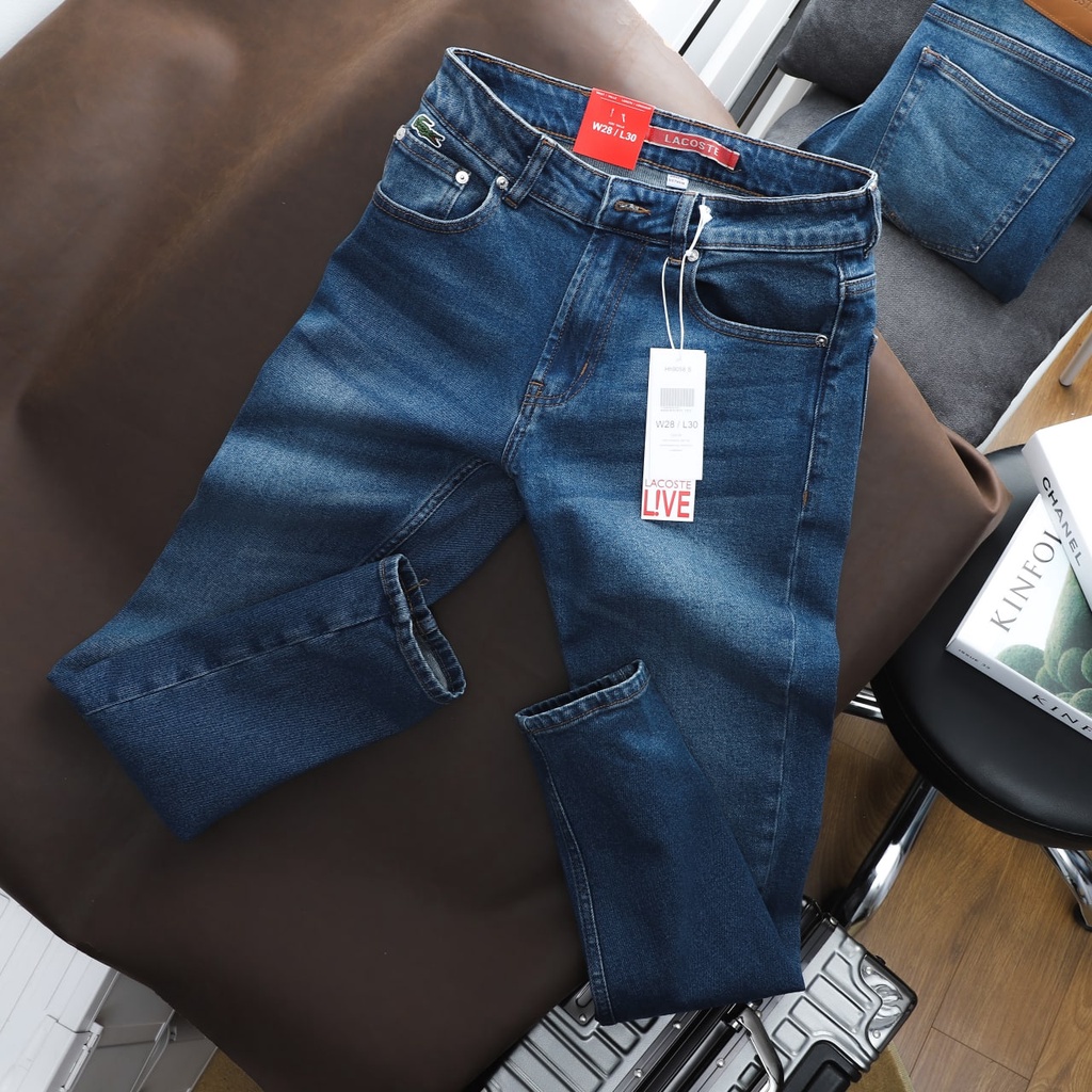 Quần Jean Nam Cá Sấu QJLC9 Quần jean lct xanh cực chất jean hãng không phai màu