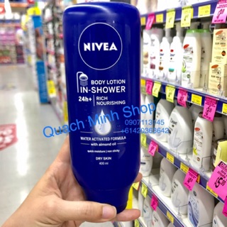 Kem tắm xả dưỡng thể Nivea-mẫu mới-hàng xách tay Úc