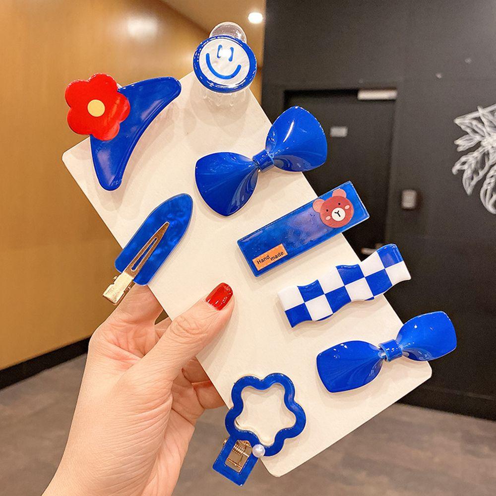 Kẹp Tóc Hình Nơ Màu Xanh Dương Xinh Xắn Cho Nữ