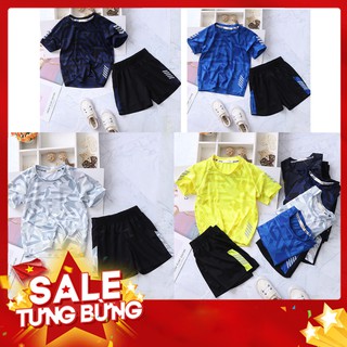 Đồ bộ thể thao vải thông hơi bé trai size đại, hàng Quảng Châu Cao cấp, cộc tay bé trai-SHOP BỐN MÙA