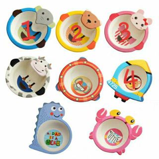 Bát ăn dặm sợi tre cao cấp dày dặn cho bé
