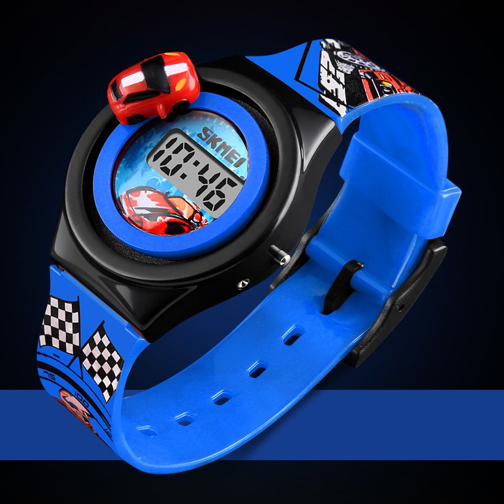 Đồng Hồ Thể Thao Trẻ Em Skmei 13KCW76 Dây Nhựa Hình Xe Đua + Tặng Pin Nhật, Móc Khoá | BigBuy360 - bigbuy360.vn