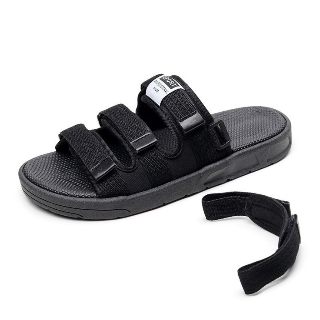Dép sandal nam Ulzang Sport quai ngang thoáng khí êm,Giầy Sandal Nam Nữ-quai hậu nam nữ học sinh, quai sau tháo rời,