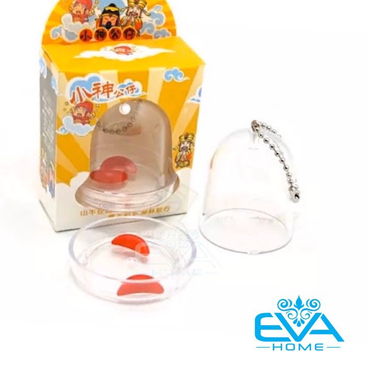 Hộp Lắc Keo Xin Quẻ Mini Trong Suốt